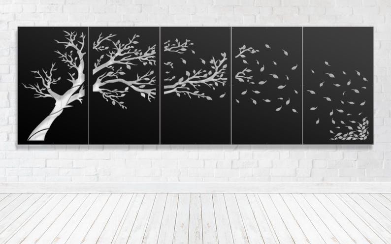 WINDY TREE 5 PANEL SET