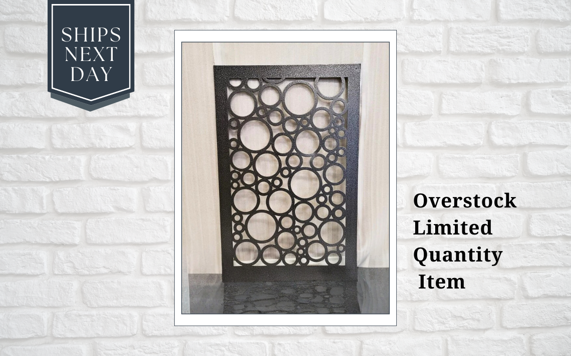 Circle 24 x 36 Silver Vein, Decorative Panel