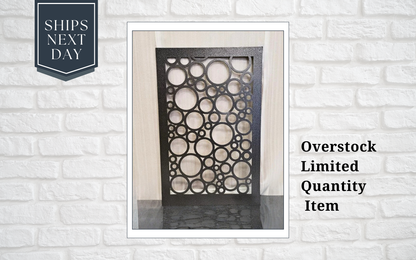 Circle 24 x 36 Silver Vein, Decorative Panel