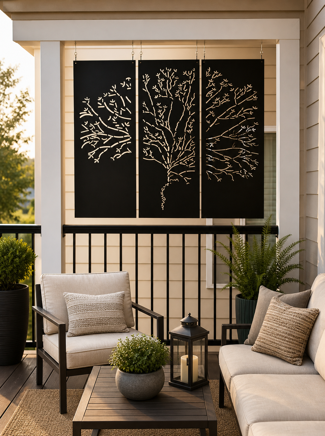 ABSTRACT TREE MULTI-PANEL SET