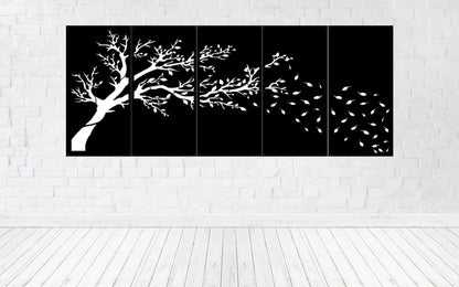 WINDY TREE 4 PANEL SET