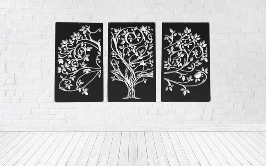 WISPY TREE 3 PANEL SET