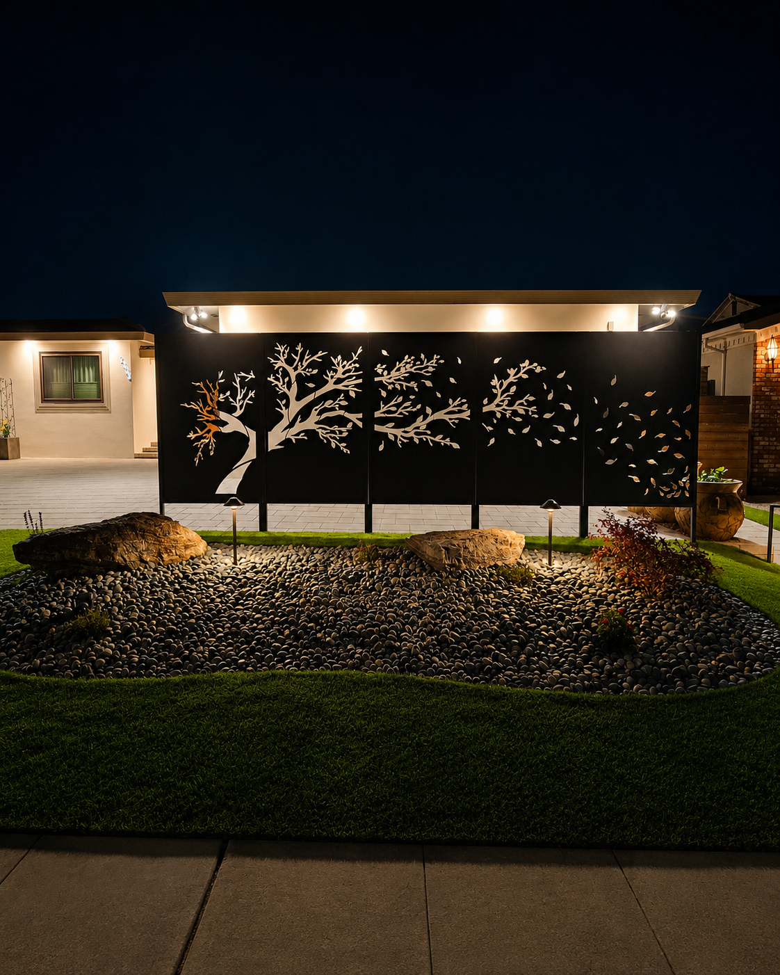 WINDY TREE 4 PANEL SET