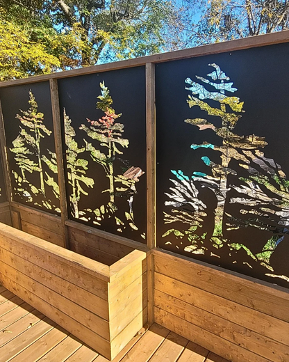 Wispy Pines 3-Panel Decorative Privacy Screen