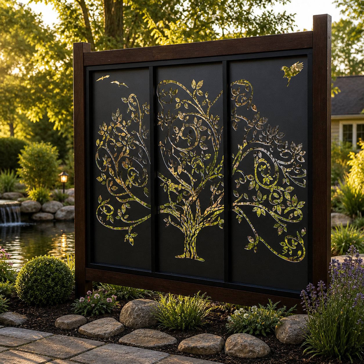 WISPY TREE 3 PANEL SET