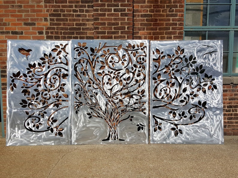 WISPY TREE 3 PANEL SET