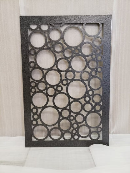 Circle 24 x 36 Silver Vein, Decorative Panel