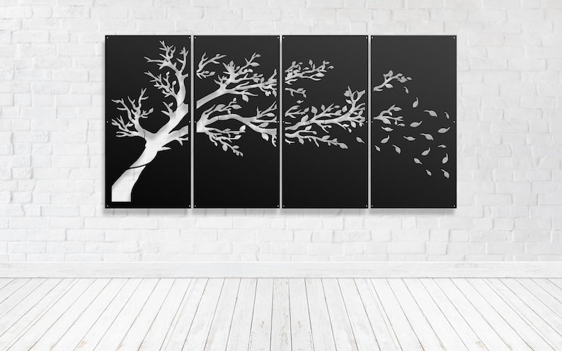 WINDY TREE 4 PANEL SET – The Watered Edge