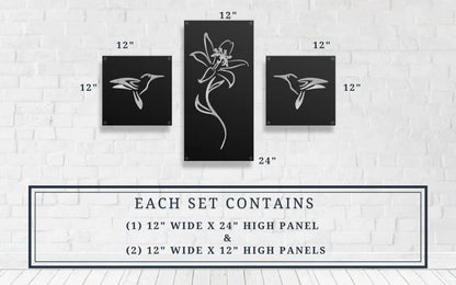 HUMMINGBIRD FLOWER MULTI-PANEL