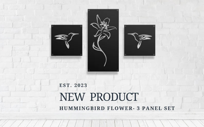 HUMMINGBIRD FLOWER MULTI-PANEL