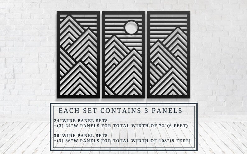 ABSTRACT MOUNTAIN MULTI PANEL SET